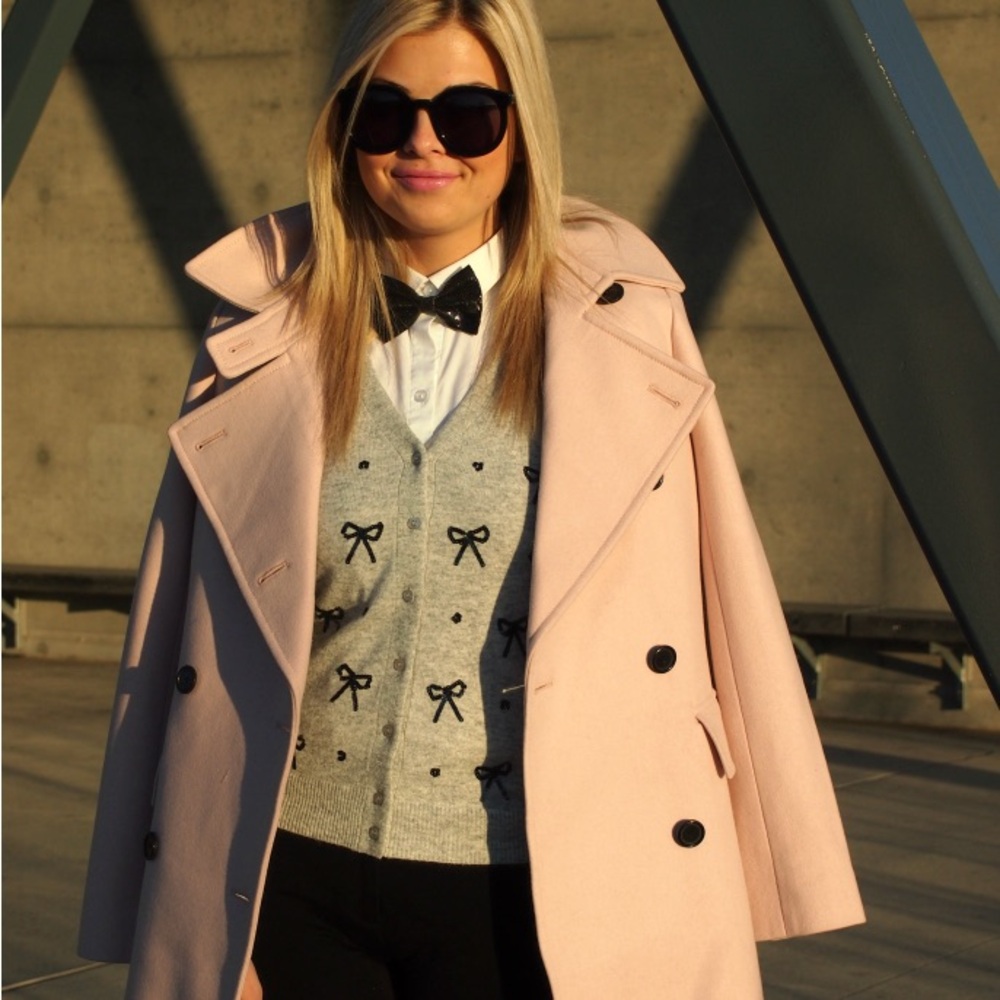 Jcrew bow sequin cardigan